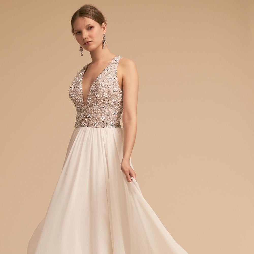 BHLDN Terani Couture Roxbury Wedding Gown Sz 10